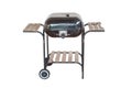 Kettle barbecue grill with cover isolated on white Royalty Free Stock Photo