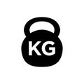 Kettle bell icon flat vector template design trendy Royalty Free Stock Photo