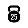 Kettle bell icon flat vector template design trendy Royalty Free Stock Photo
