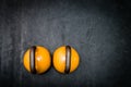 Kettle bells on the gym floor Royalty Free Stock Photo