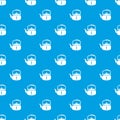 Kettle break pattern vector seamless blue