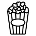 Kettle corn, popcorn Vector Icon which can easily edit