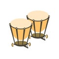 Kettle-drums on the white background Royalty Free Stock Photo