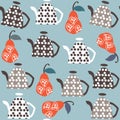 Kettle fantasy seamless pattern. It is located in swatch menu,