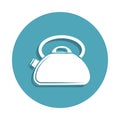 kettle icon in badge style. One of kitchen tools collection icon can be used for UI, UX Royalty Free Stock Photo