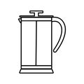 kettle icon. Element of kitchen tools for mobile concept and web apps icon. Thin line icon for website design and development, app Royalty Free Stock Photo