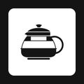 Kettle icon, simple style Royalty Free Stock Photo