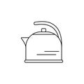 Kettle line icon vector illustration Royalty Free Stock Photo