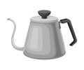 Kettle for Making Tea Vector Illustrated Element. Useful Household Item