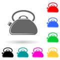 kettle multi color style icon. Simple glyph, flat vector of kitchen tools icons for ui and ux, website or mobile application Royalty Free Stock Photo