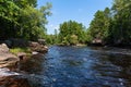 Kettle river and forest of banning state park Royalty Free Stock Photo