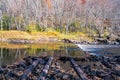 Kettle River at Quarry Rapids Robinson State Park in Minnesota Royalty Free Stock Photo