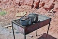 The kettle on the road in Asir region, Saudi Arabia