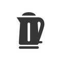 Kettle, teapot glyph single isolated vector icon