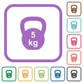 Kettlebel 5 Kg simple icons