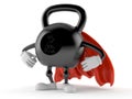 Kettlebell character with hero cape