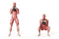 Kettlebell exercis Royalty Free Stock Photo