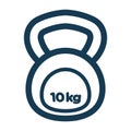 Kettlebell icon.. Vector illustration decorative design Royalty Free Stock Photo