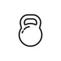 Kettlebell icon vector Royalty Free Stock Photo