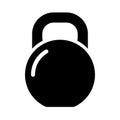 Kettlebell icon vector Royalty Free Stock Photo