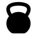 Kettlebell icon on white background. flat style. kettlebell sign. gym kettlebell symbol