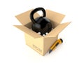 Kettlebell inside package