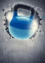Kettlebell Sport background Royalty Free Stock Photo