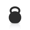 Kettlebell vector icon