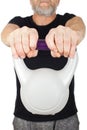 Kettlebell workout Royalty Free Stock Photo