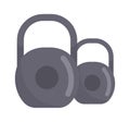 Kettlebells Gym Equipment Royalty Free Stock Photo