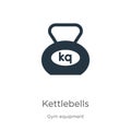 Kettlebells icon vector. Trendy flat kettlebells icon from gym equipment collection isolated on white background. Vector Royalty Free Stock Photo