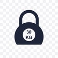 Kettlebells transparent icon. Kettlebells symbol design from Gym