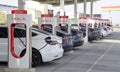 Tesla super charging station at Kettleman City and 5 Fwy, CA