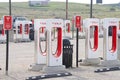 Tesla super charging station in construction at Kettleman City and the 5 Fwy, CA Royalty Free Stock Photo