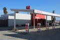 Kettleman City Tesla Supercharger Station Royalty Free Stock Photo