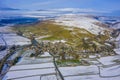 Kettlewell, Yorkshire Dales, from the air Royalty Free Stock Photo