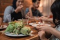 Ketupat on dining table