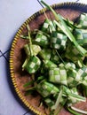 Ketupat Hari Raya which we are always interested in at home Royalty Free Stock Photo