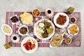 Ketupat Lebaran, Indonesian Ied Menu Dish, Opor Ayam, Sambal Goreng Ati Kentang, Balado Telur, Dates Fruit, Sambal, Lapis Legit,