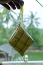 (Ketupat) is a regional specialty during the festive season