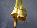 4. Ketupat Shells from Young Coconut Leaves (4) Royalty Free Stock Photo