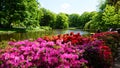 keukenhof,netherlands,holland;11/05/2019: Stunning spring landscape, famous Keukenhof garden with colorful fresh tulips, Royalty Free Stock Photo