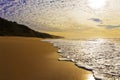 Keurbooms Beach at Sunrise with dense cloud cover