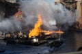 Universal Studios Water World Fire Show Exploding Fuel Tank