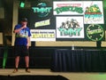 Kevin Eastman, creator of Teenage Mutant Ninja Turtles, onstage at convention