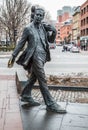 Kevin Hagan statue at Faneuil Hall in Boston