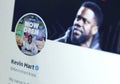 Kevin Hart twitter Royalty Free Stock Photo