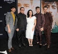 Kevin Jonas, Joe Jonas, Nick Jonas, Paul Kevin Jonas Sr. and Denise Miller-Jonas