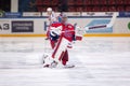 Kevin Laland (35), goaltender of CSKA team