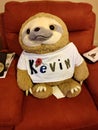 Kevin the Sloth with Rememberance Poppy